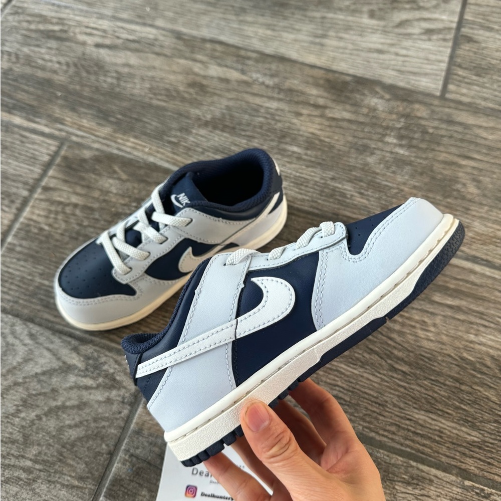 Brand New Nike Dunk Low Toddler Shoes “Midnight Navy” - Picture 12 of 13